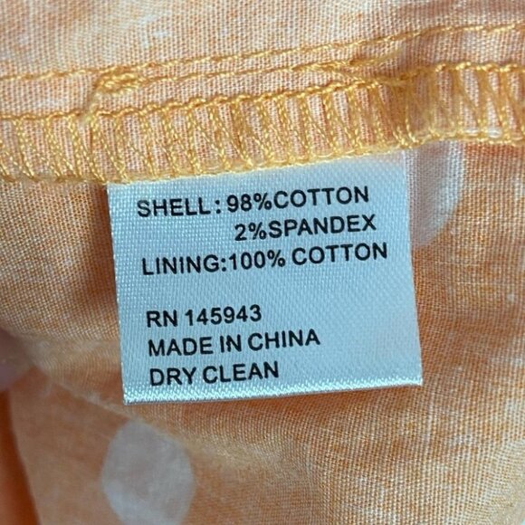 Color Me Courtney Polka Dot Tiered Maxi Dress Orange Size 2 Smocked Bohemian - Picture 9 of 13